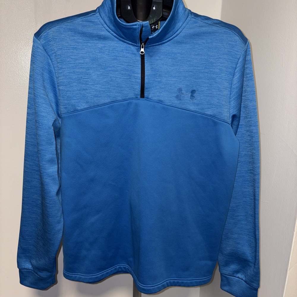 Under Armour Long Sleeve All Season Gear 1/4 Zip Pullover Mens Blue Size Large